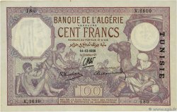 100 Francs TUNISIE 1938 P.10c TTB+