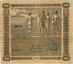 100 Markkaa FINLANDE 1939 P.073a B