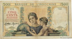 500 Piastres INDOCHINE FRANÇAISE 1951 P.083a TB+