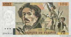 100 Francs DELACROIX modifié FRANCE 1984 F.69.08b SPL+