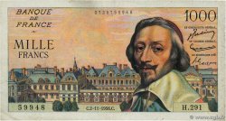 1000 Francs RICHELIEU FRANCE 1956 F.42.23 TB