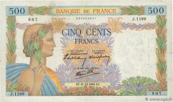 500 Francs LA PAIX FRANCE 1940 F.32.08