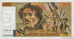 100 Francs DELACROIX modifié FRANCE 1982 F.69.06 SUP