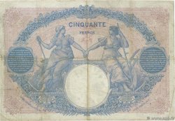 50 Francs BLEU ET ROSE FRANCE 1913 F.14.26 TB