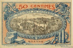50 Centimes FRANCE régionalisme et divers Roanne 1917 JP.106.09 SPL