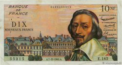 10 Nouveaux Francs RICHELIEU FRANCE 1961 F.57.16 TTB