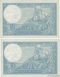 10 Francs MINERVE modifié Consécutifs FRANCE 1940 F.07.18 SUP+