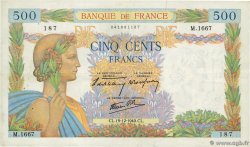 500 Francs LA PAIX FRANCE 1940 F.32.11 pr.TTB