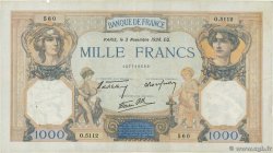 1000 Francs CÉRÈS ET MERCURE type modifié FRANCE 1938 F.38.32 TTB
