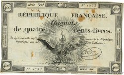 400 Livres FRANCE 1792 Ass.38a