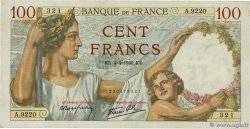 100 Francs SULLY FRANCE 1940 F.26.26 TTB+