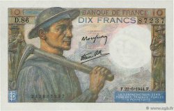 10 Francs MINEUR FRANCE 1944 F.08.12 NEUF