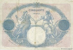 50 Francs BLEU ET ROSE FRANCE 1924 F.14.37 TB+