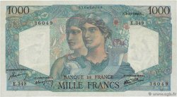 1000 Francs MINERVE ET HERCULE FRANCE 1946 F.41.17 TTB
