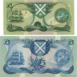 1 et 5 Pounds Lot ÉCOSSE 1983 P.111c et P.112f TTB