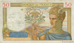 50 Francs CÉRÈS modifié FRANCE 1939 F.18.23 TB