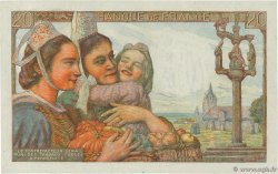 20 Francs PÊCHEUR FRANCE 1943 F.13.07 pr.SPL