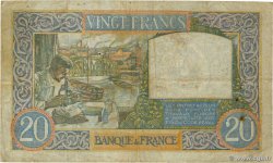 20 Francs TRAVAIL ET SCIENCE FRANCE 1940 F.12.08 TB