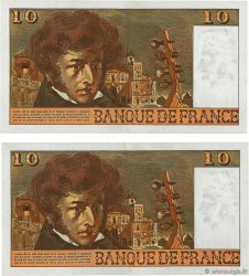 10 Francs BERLIOZ Consécutifs FRANCE  1978 F.63.24 VF+