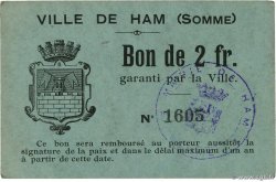 2 Francs FRANCE régionalisme et divers Ham 1914 JP.80-238
