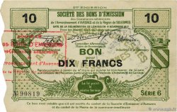 10 Francs FRANCE régionalisme et divers Avesnes 1917 JP.59-0217