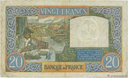 20 Francs TRAVAIL ET SCIENCE FRANCE 1941 F.12.13 TB