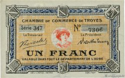 1 Franc FRANCE régionalisme et divers Troyes 1918 JP.124.12 pr.NEUF