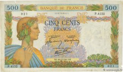 500 Francs LA PAIX FRANCE 1941 F.32.25 TB