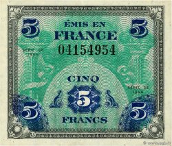 5 Francs DRAPEAU FRANCE 1944 VF.17.01 SUP