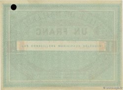 1 Franc Épreuve FRANCE Regionalismus und verschiedenen Bailleul 1914 JP.59-0243 fST+