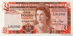 1 Pound GIBRALTAR 1988 P.20e
