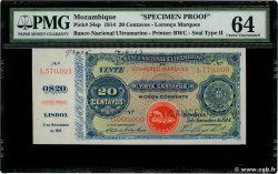 20 Centavos Annulé MOZAMBIQUE Lourenço Marques 1914 P.054s