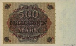 500 Milliard Mark GERMANY  1923 P.124a AU