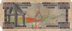 5000 Francs BURUNDI  1986 P.32b F-