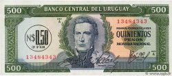 0,5 Nuevo Pesos sur 500 Pesos URUGUAY  1975 P.054