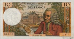 10 Francs VOLTAIRE FRANCE 1967 F.62.30