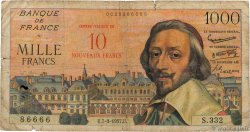 10 NF sur 1000 Francs RICHELIEU FRANCE 1957 F.53.01