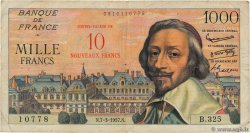 10 NF sur 1000 Francs RICHELIEU FRANCE 1957 F.53.01