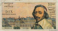 10 Nouveaux Francs RICHELIEU FRANCE 1961 F.57.13