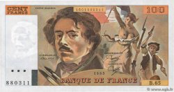 100 Francs DELACROIX modifié FRANCE 1983 F.69.07