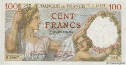 100 Francs SULLY FRANCE  1942 F.26.69