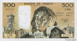 500 Francs PASCAL FRANCE  1992 F.71.50 SUP