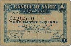 1 Piastre SYRIA  1920 P.006 F+