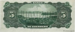 5 Pesos Non émis MEXICO  1914 PS.0298c VF