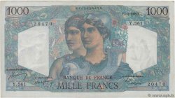 1000 Francs MINERVE ET HERCULE FRANCE  1949 F.41.26 VF+