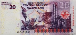 20 Emalangeni SWAZILAND 2017 P.37c NEUF