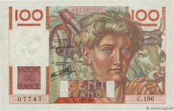 100 Francs JEUNE PAYSAN FRANCE  1947 F.28.13 TTB+