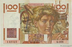 100 Francs JEUNE PAYSAN FRANKREICH  1950 F.28.27 SS