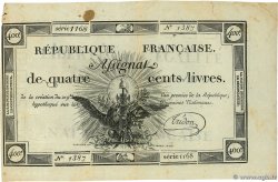 400 Livres FRANCE 1792 Ass.38a