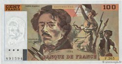 100 Francs DELACROIX 442-1 & 442-2 FRANCIA 1994 F.69ter.01b